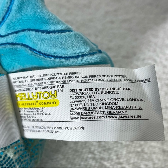 Kellytoy Original Squishmallows Blue Svetlana Mermaid Unicorn Plush - Picture 12 of 14